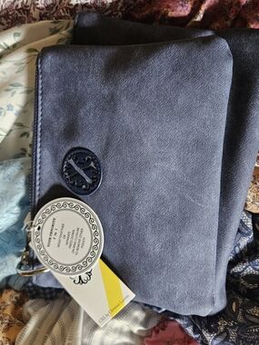 CXL Blue Clutch Wristlet